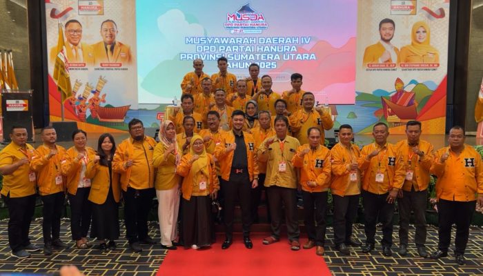 El Adrian Shah Kembali Pimpin DPD Partai Hanura Sumut Periode 2025–2030