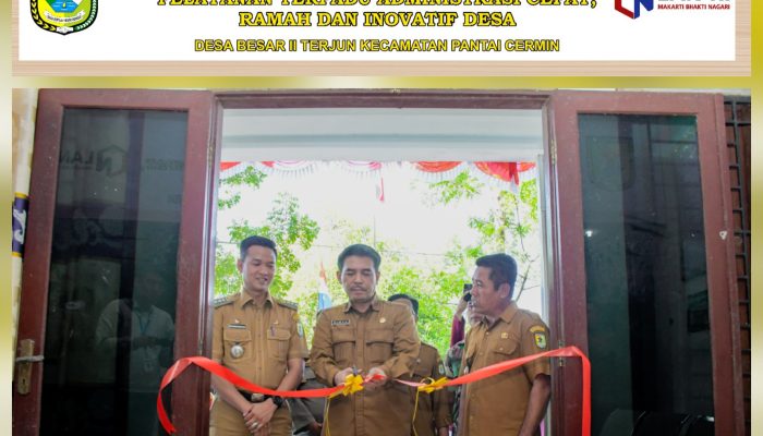 Camat Pantai Cermin Resmikan Pelayanan Terpadu Administrasi Cepat, Ramah, dan Inovatif