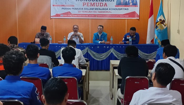 Disporapar dan KNPI Tebing Tinggi Gelar Konsolidasi Pemuda: Perkuat Peran Strategis Menjaga Stabilitas Sosial di Tengah Isu Nasional