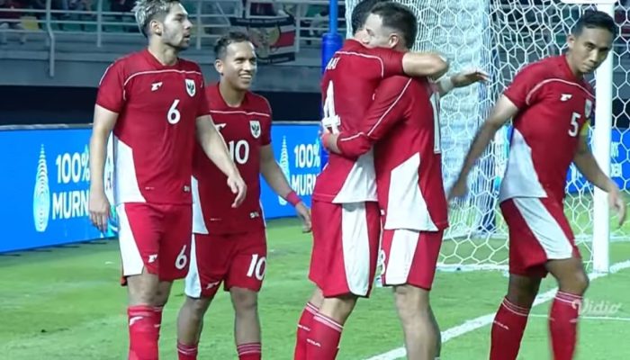 Indonesia Bungkam Chinese Taipei 6-0 di Gelora Bung Tomo