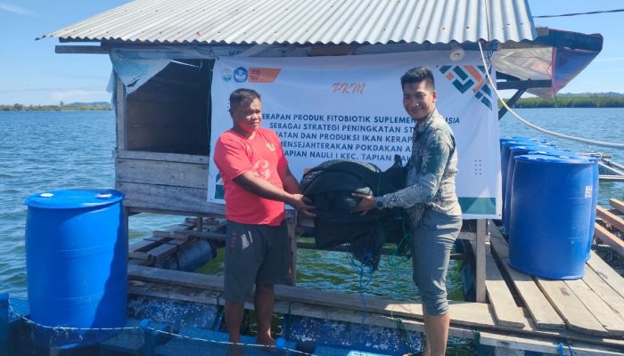 Pelatihan Pembuatan Fitobiotik Suplemen Simplisia untuk Peningkatan Kesehatan dan Produksi Ikan Kerapu di Desa Tapian Nauli I