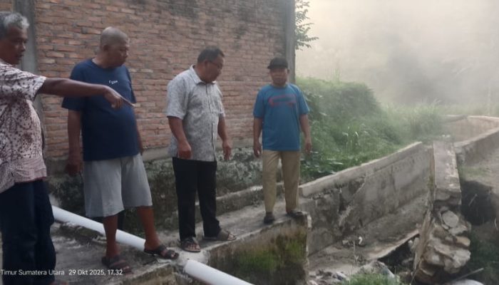 Saluran Irigasi Jebol, Petani Pamatang Simalungun Harapkan Perhatian Anton Saragih
