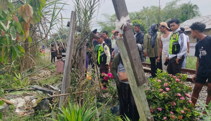 IRT di Sergai Tewas Tertabrak KA Sri Bilah di Perbaungan