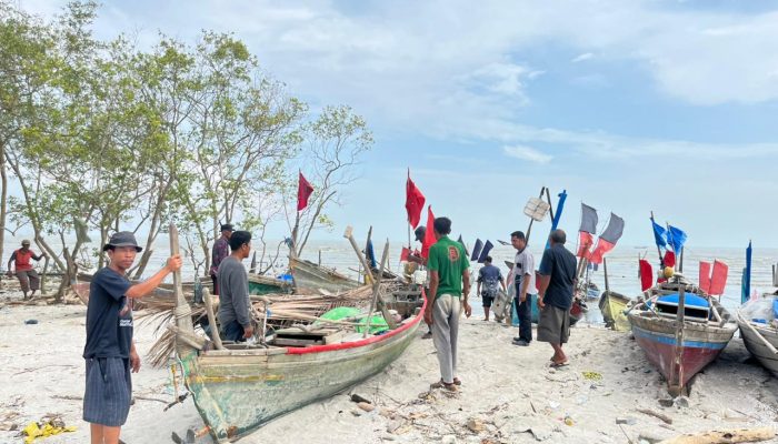 Nelayan Bogak Besar Harap Perhatian Bupati Sergai, Tangkahan Perahu Tertutup Pasir