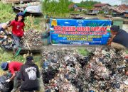 Relawan PRCLH Bersihkan Sungai di Sergai, Satu Ton Sampah Diangkut