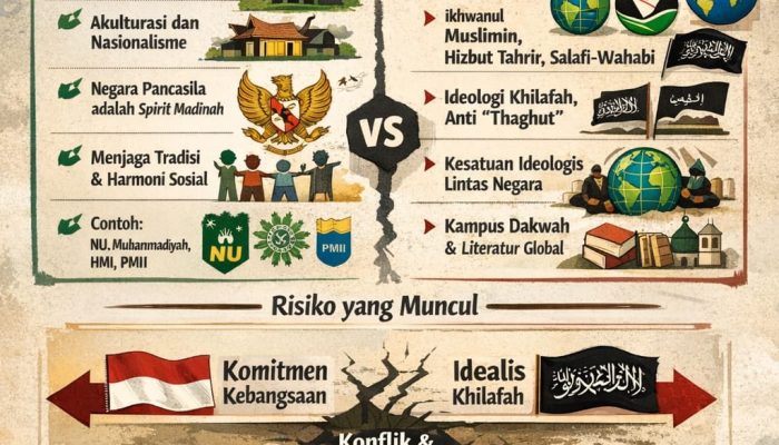 Beda Kaderisasi Muslim Nasionalis & Transnasionalis