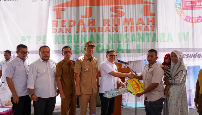 PTPN IV Regional I Lanjutkan Program Bedah Rumah dan Jamban Sehat di Sergai