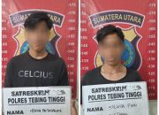Tim Jatanras Elang Sakti Polres Tebing Tinggi Tangkap Dua Pelaku di Kabupaten Karo